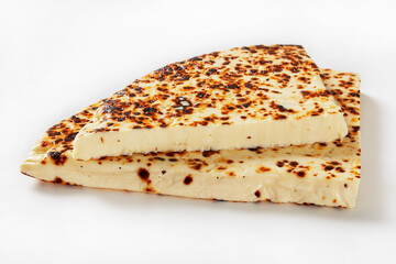 Leipajuusto, tasty finnish bread cheese, top view