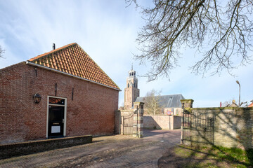 Fototapeta na wymiar Mariachutch, Kleine of Mariakerk, Vollenhove , Overijssel Province, The Netherlands