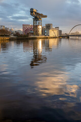 River Clyde in the centre of Glasgow.