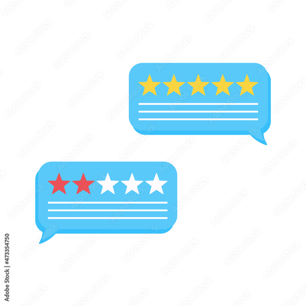 Wall mural user reviews and feedback concept. user reviews online. customer feedback review experience rating c