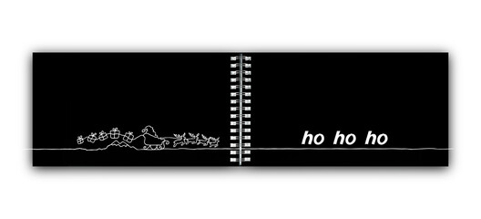 Kalender mit Santa Claus "Ho ho ho"