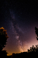 sky with stars, milkyway