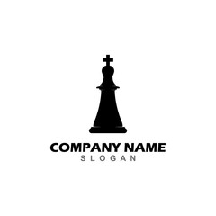 Chess pieces vector illustration. Chess Pieces: King, Knight, Rook, Pawns on a chessboard. Isolated on a white background