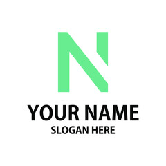 n initial logo company logo