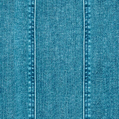 Plakat Jeans patchwork fashion background. Denim blue grunge textured seamless pattern