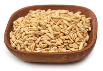 Whole oats in a bowl