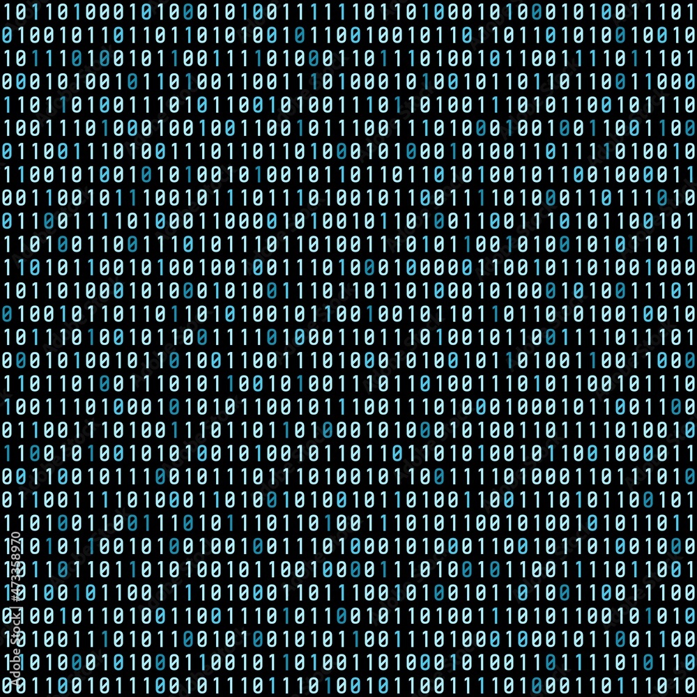 Poster binary code seamless vector texture