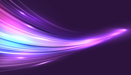 Modern abstract high-speed movement background with dynamic motion light trails. Futuristic, technology pattern for banner or poster design.
