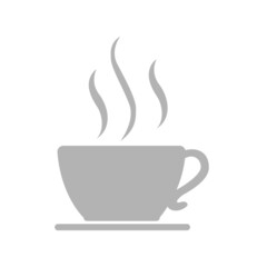 coffee icon on a white background, vector illustration