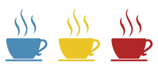 coffee icon on a white background, vector illustration