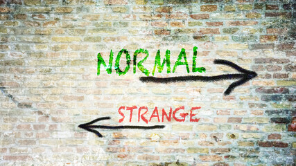 Street Sign Normal versus Strange
