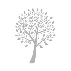 image of a tree on a white background, vector illustration