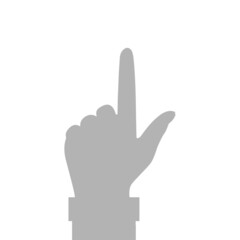 image of hand click, vector illustration