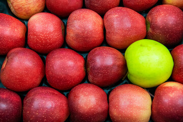 Fruit staircase with apples