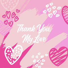 Valentine's Day hand drawn posters or greeting card with handwritten calligraphy quotes, phrase and illustrations.