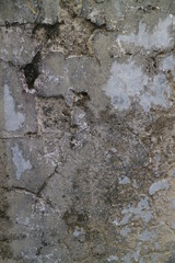 Cracked and moldy old walls