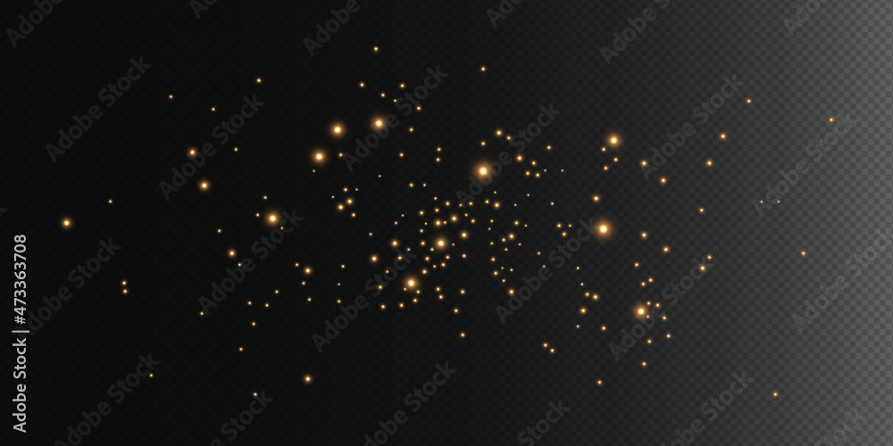 Poster vector magic glow. sparkling texture. christmas light. flash light. luminous trail. golden luminous 