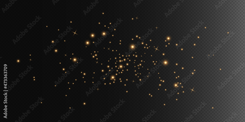 Poster vector magic glow. sparkling texture. christmas light. flash light. luminous trail. golden luminous 