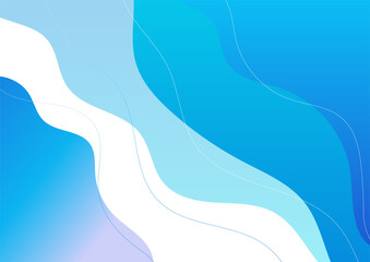 Modern abstract blue wave background