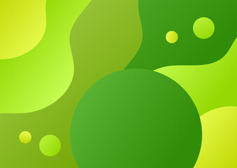 Modern green yellow abstract background. Vector abstract graphic design banner pattern background template.