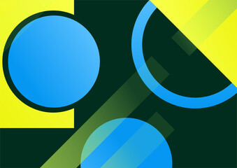 Modern abstract geometric bauhaus background. Vector abstract graphic design banner pattern background template.