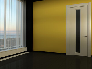 part of the empty room, 3d