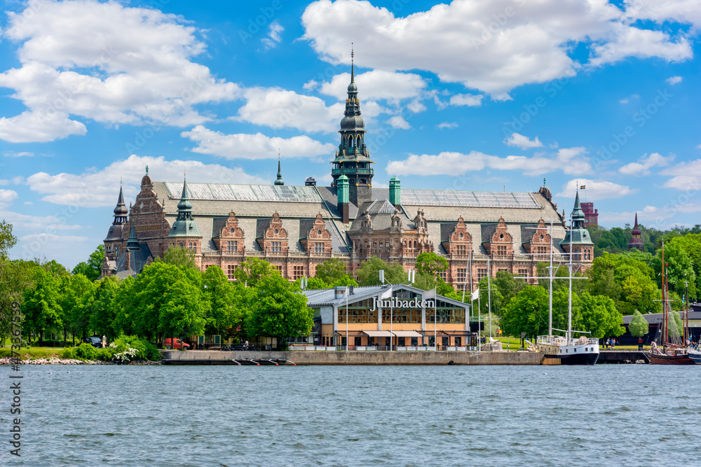 Canvas Prints Nordic museum (Nordiska museet) and Junibacken museum on Museum island, Stockholm, Sweden