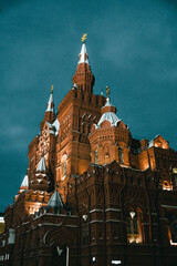 Historical Museum on Red Square in winter, Moscow