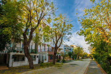 Heybeliada Island street view in Istanbul