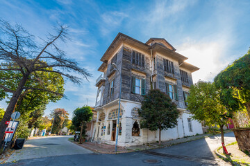 Heybeliada Island street view in Istanbul