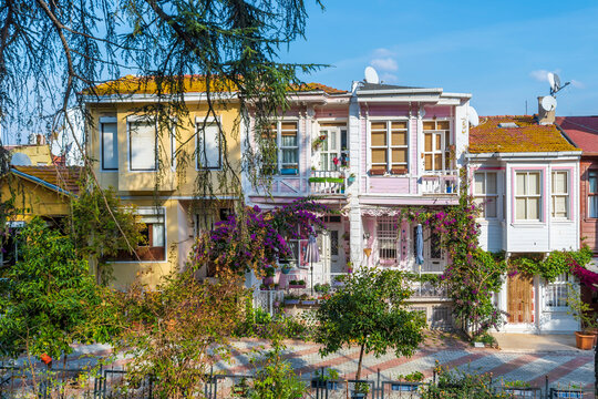 Heybeliada Island street view in Istanbul