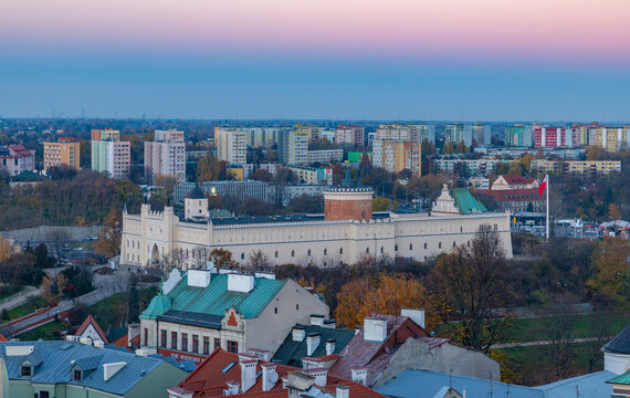 Lublin Castle at Sunset