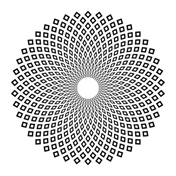 recommend clip art: Abstract decorative geometric circle pattern.