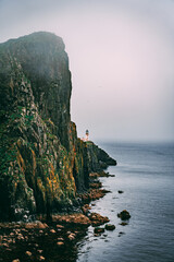 Neist Point Lighthouse in Fog