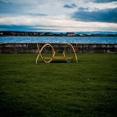 Artistic Bench at Troon Harbour