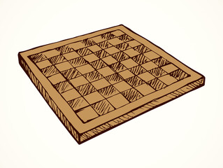 Chess board. Vector drawing