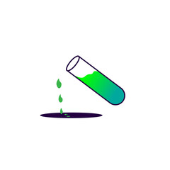 glass logo design, chemical, medical test logo, icon.Colorful modern design with bulbs and bottles.