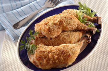 Breaded fried chicken