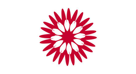 abstract vector symbol isolated on white background