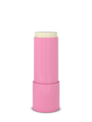 Blank lip balm container mockup