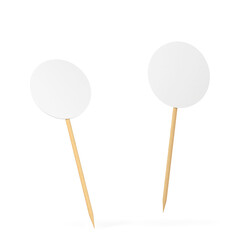 Blank decorative toothpick topper for cake and other food