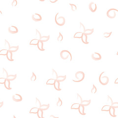 cute white watercolor background with pink flowers. seamless background. delicate geometric seamless pattern for gift wrapping, textile, fabric