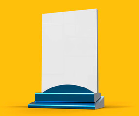 Promotional Table Tent Mockup Template for A4 display.