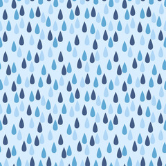Rain Drops Seamless Pattern for party, anniversary, birthday. Design for banner, poster, card, invitation and scrapbook 