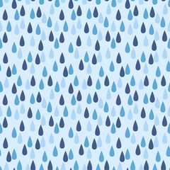 Rain Drops Seamless Pattern for party, anniversary, birthday. Design for banner, poster, card, invitation and scrapbook 