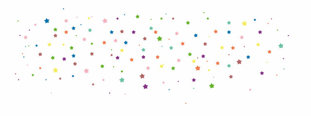 Set of stars. Festive fine confetti. Celebration stars. Set сolorful.