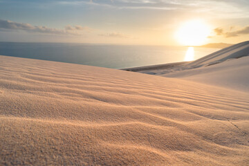 white sand dunes on Socotra island