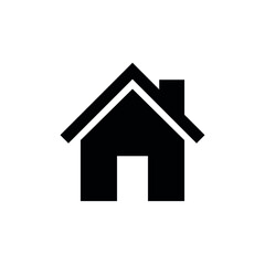 Home icon. House symbol. Home page icon. Isolated vector illustration on white background.