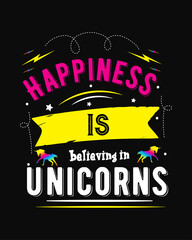 unicorn t-shirt design. unicorn lettering t-shirt design. unicorn quotes t-shirt design