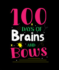 100 days of school t-shirt design.